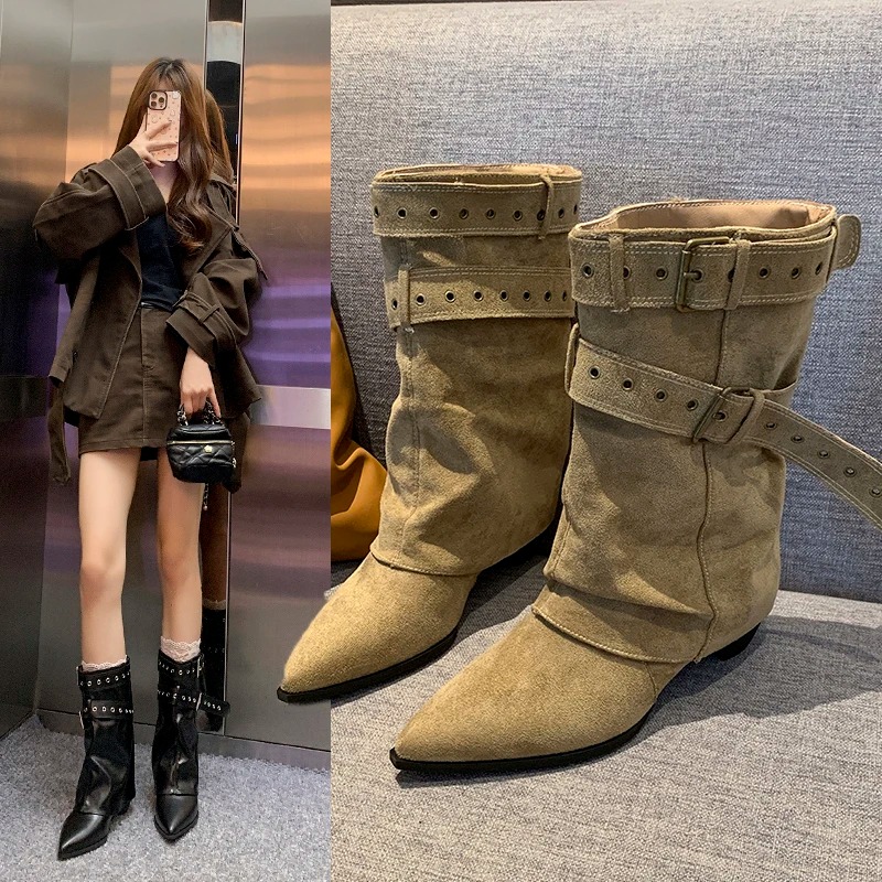 Street Fashion Clothing - 2025 Pointed Toe Women's Winter Boots