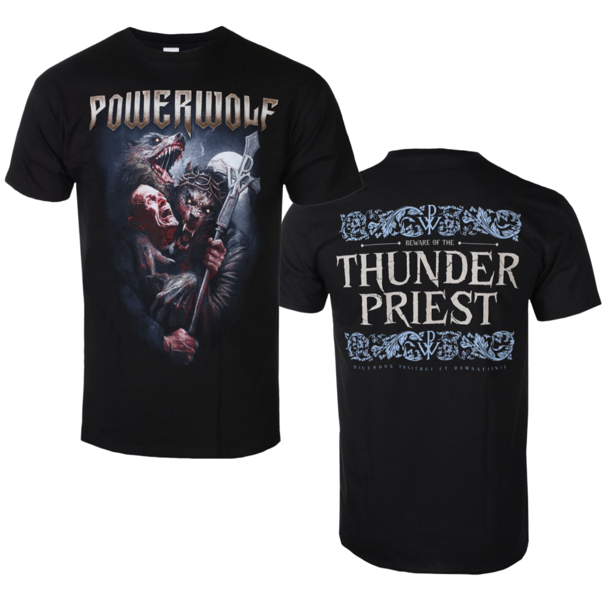 Street Fashion Shanghai - Powerwolf Thunderpriest Artistic Patterns Summer Fashion