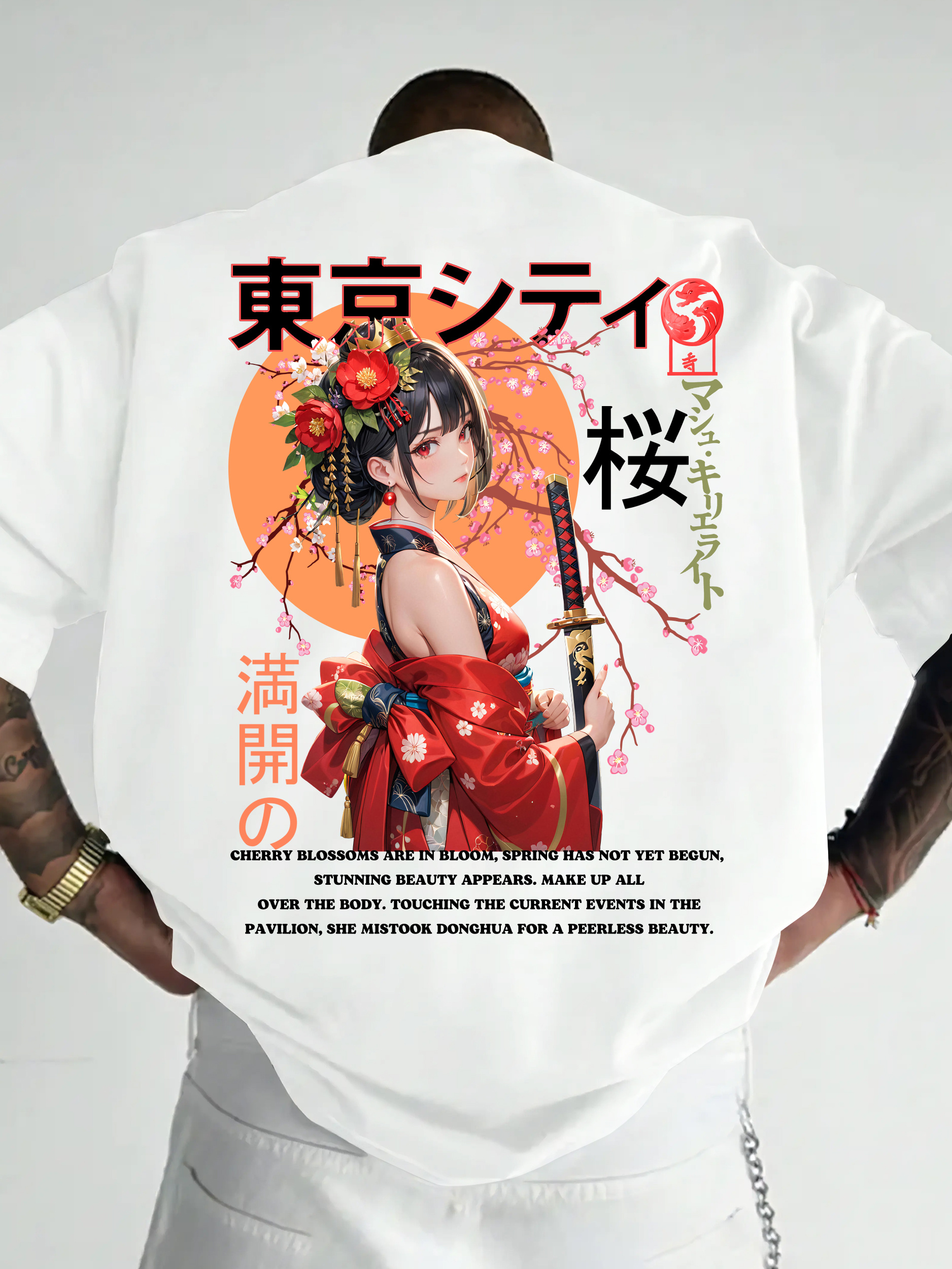 Street Fashion In Tokyo - Men Fashionable Street Summer Short-sleeved T-shirt