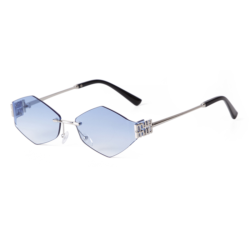 Trend Hexagon Rimless Sunglass - Street Fashion China Models ulasan dan harga