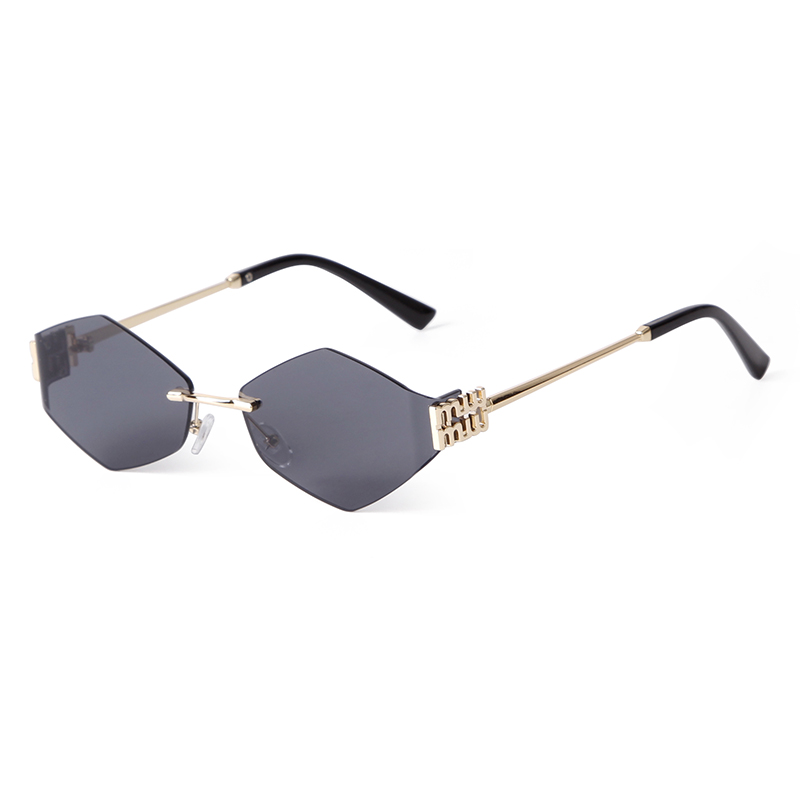 Trend Hexagon Rimless Sunglass - Street Fashion China Models ulasan dan harga