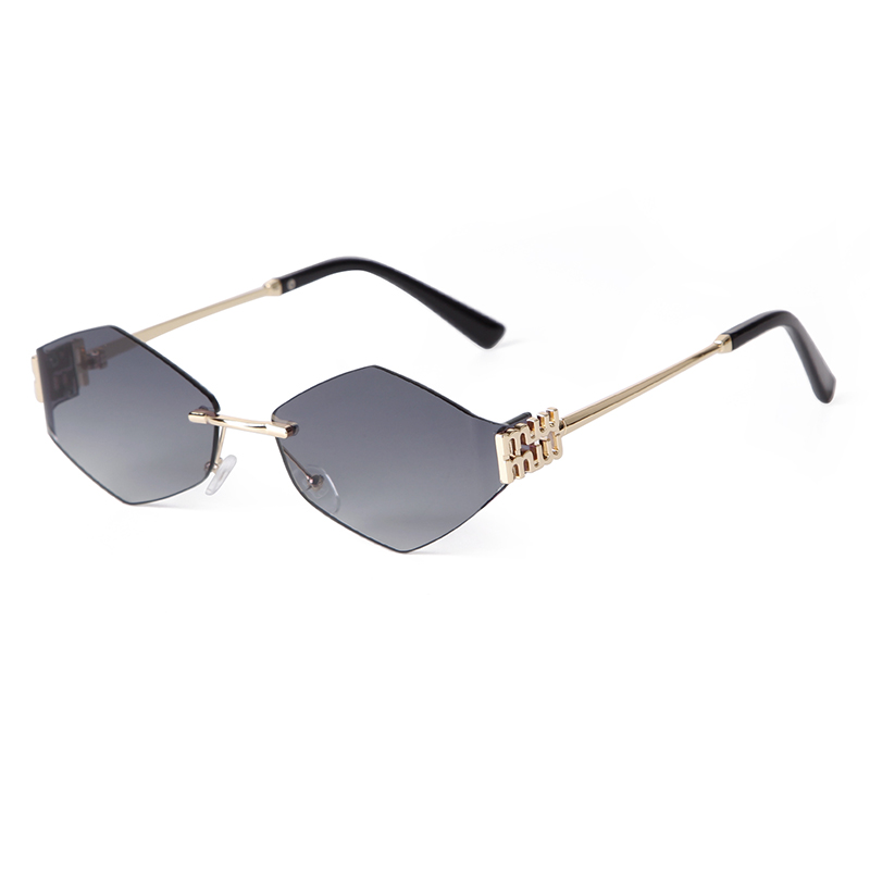 Trend Hexagon Rimless Sunglass - Street Fashion China Models ulasan dan harga