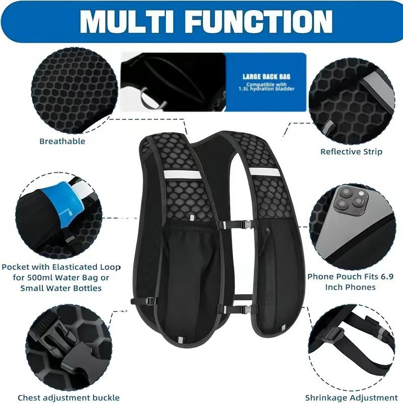 Running Vest for Women Men, Ad - Reflective Jacket Running ulasan dan harga