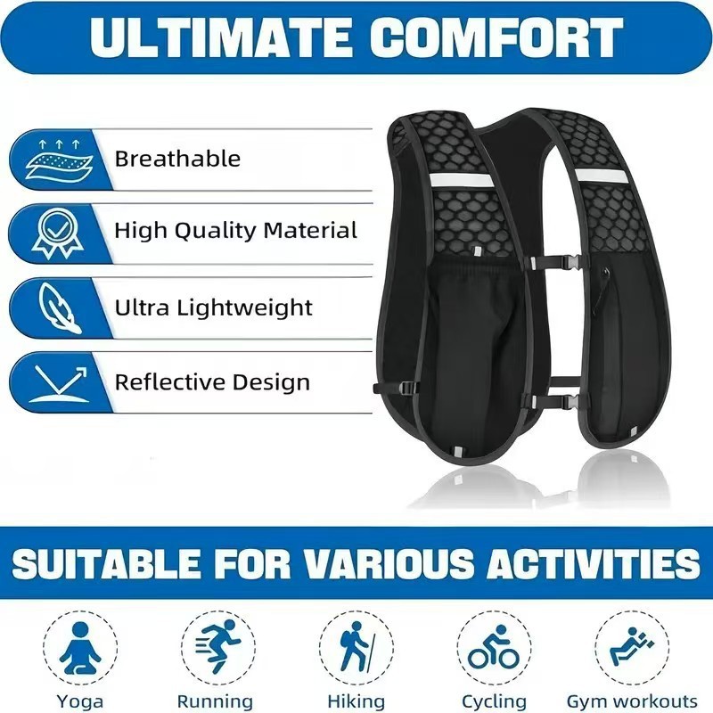 Running Vest for Women Men, Ad - Reflective Jacket Running ulasan dan harga