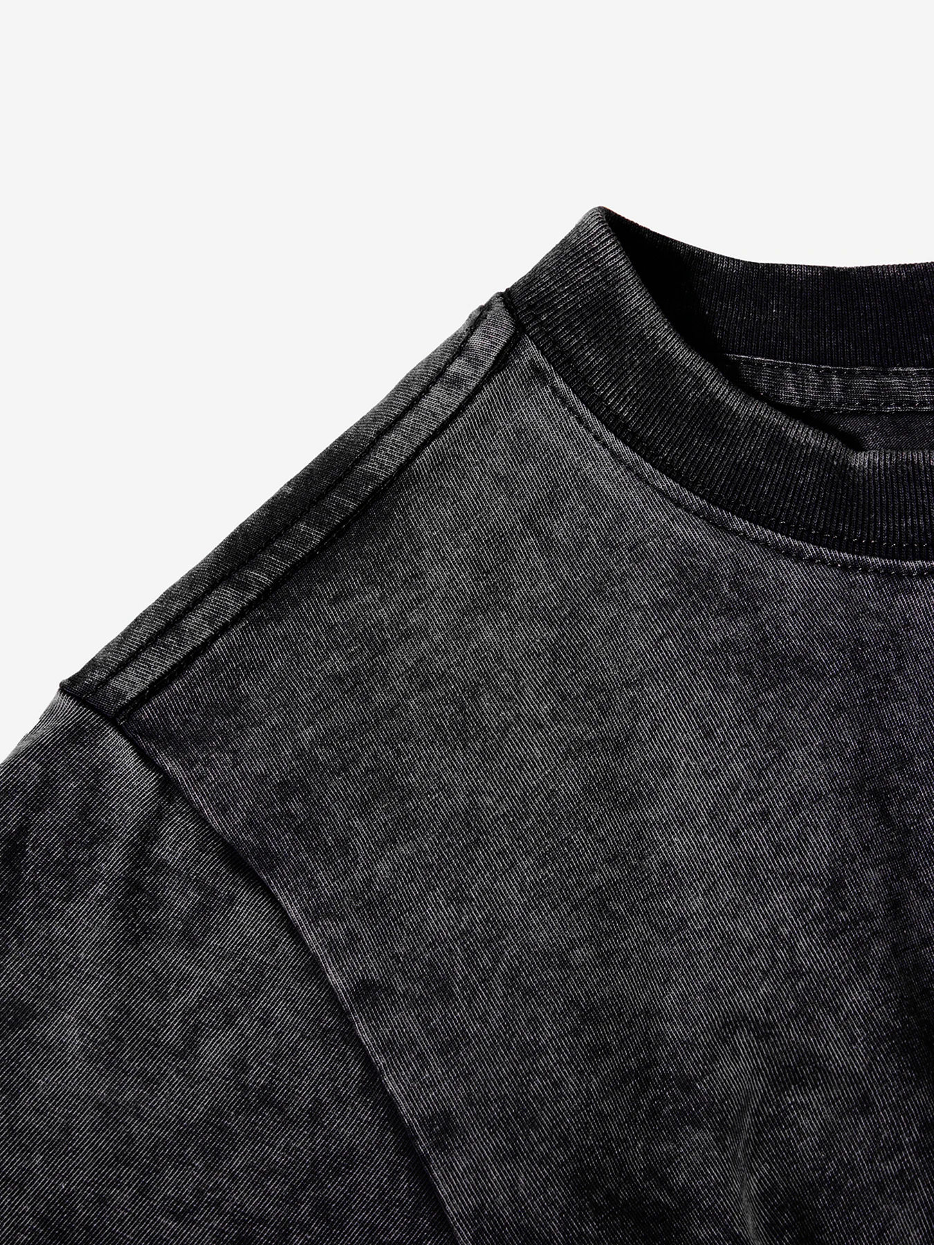 sunflower print washed T-shirt - Street Fashion Shanghai ulasan dan harga