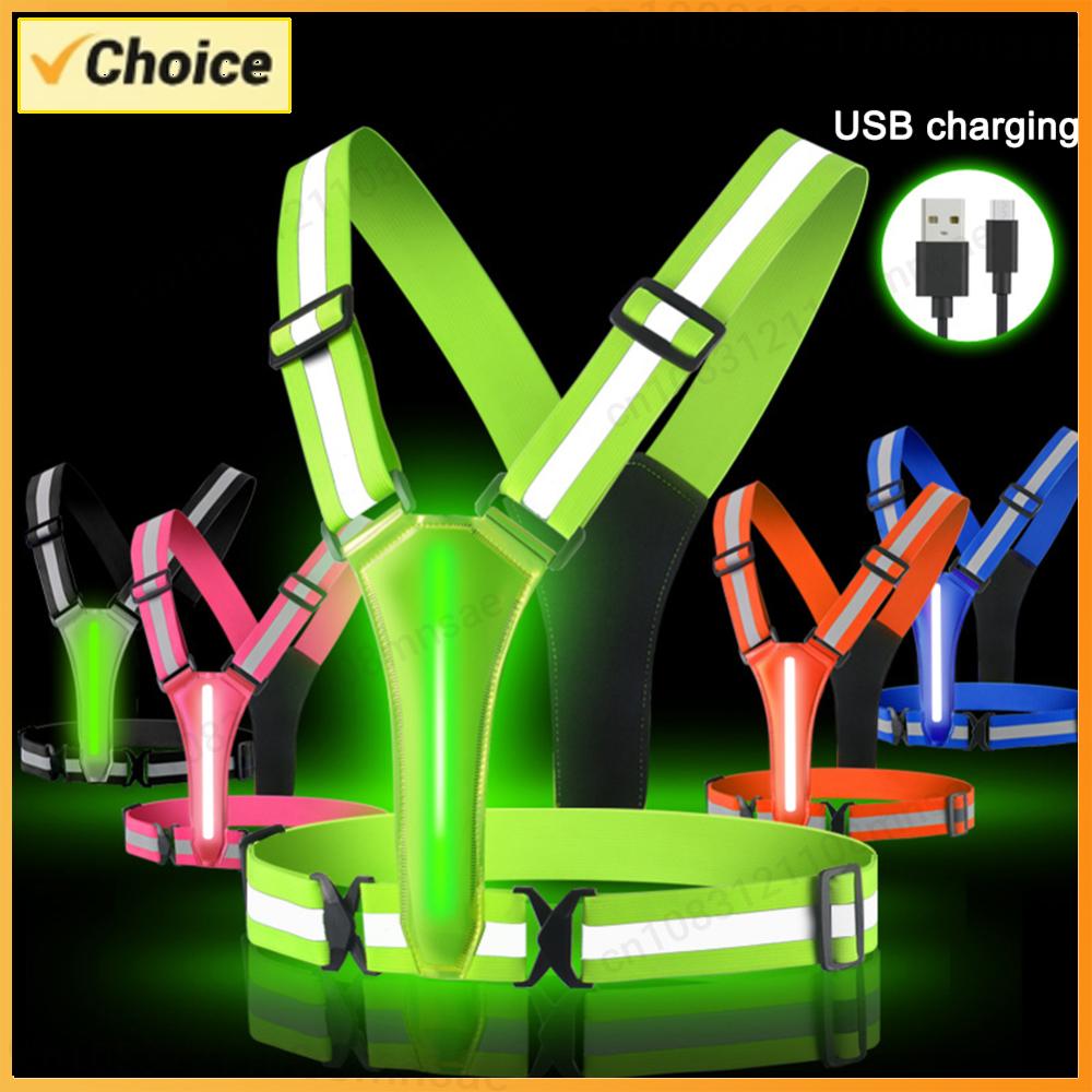 LED Reflective Safety Vest Lig - Reflective Jacket Running ulasan dan harga
