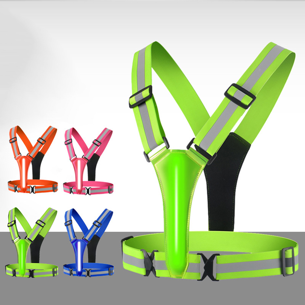 LED Reflective Safety Vest Lig - Reflective Jacket Running ulasan dan harga