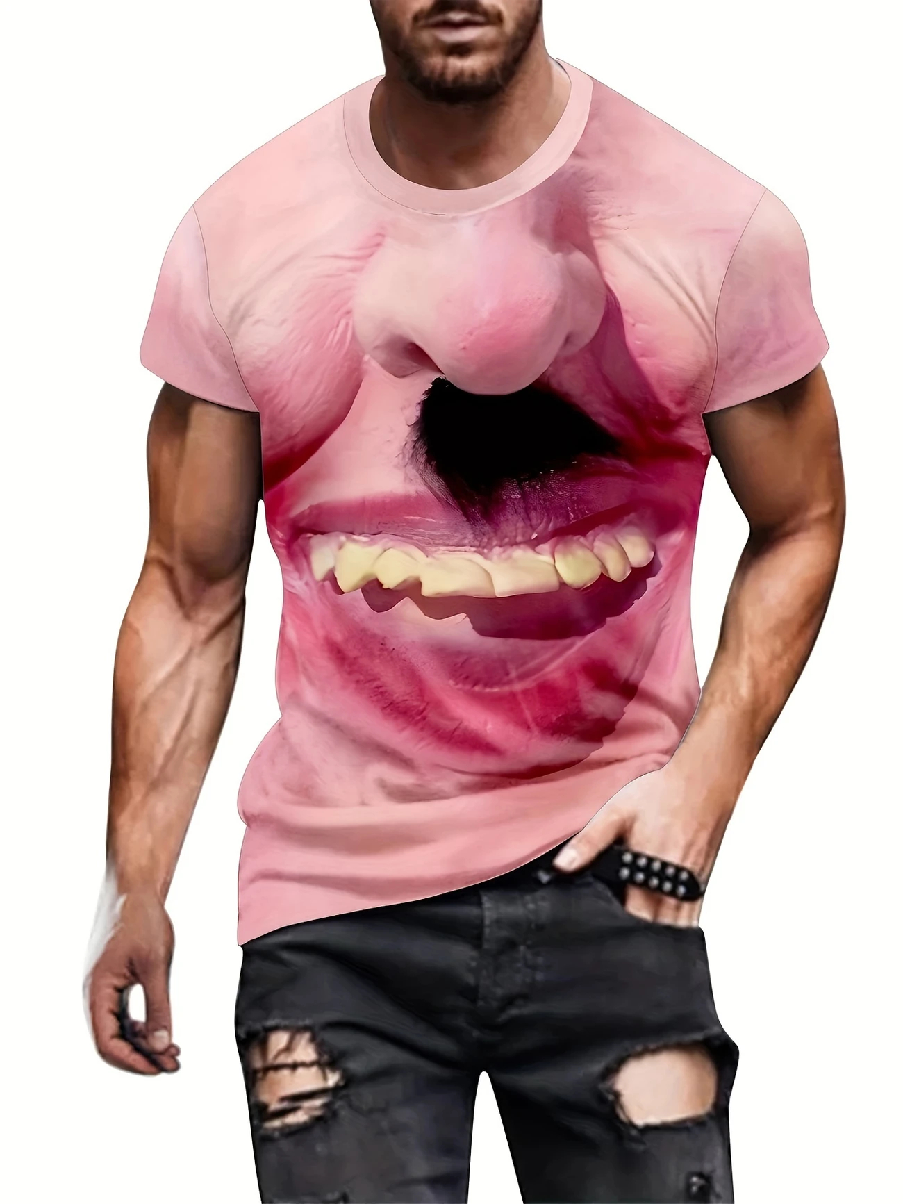 Fun Quirky Abstract Art 3D Pri - Quirky Street Fashion ulasan dan harga