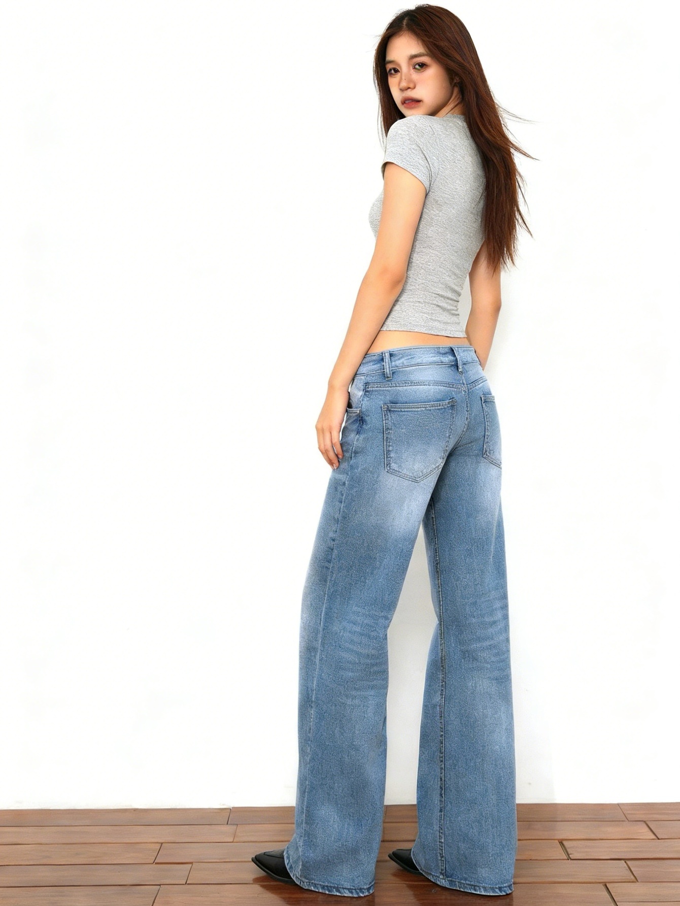 Blue jeans pant for man Y2K dr - Street Fashion Jeans Women ulasan dan harga