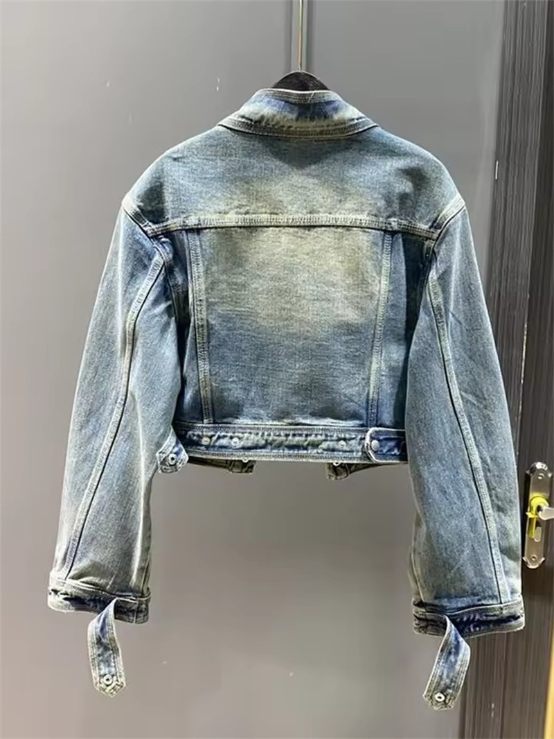 Vintage Short Denim Jacket Wom - Street Fashion Jeans Women ulasan dan harga