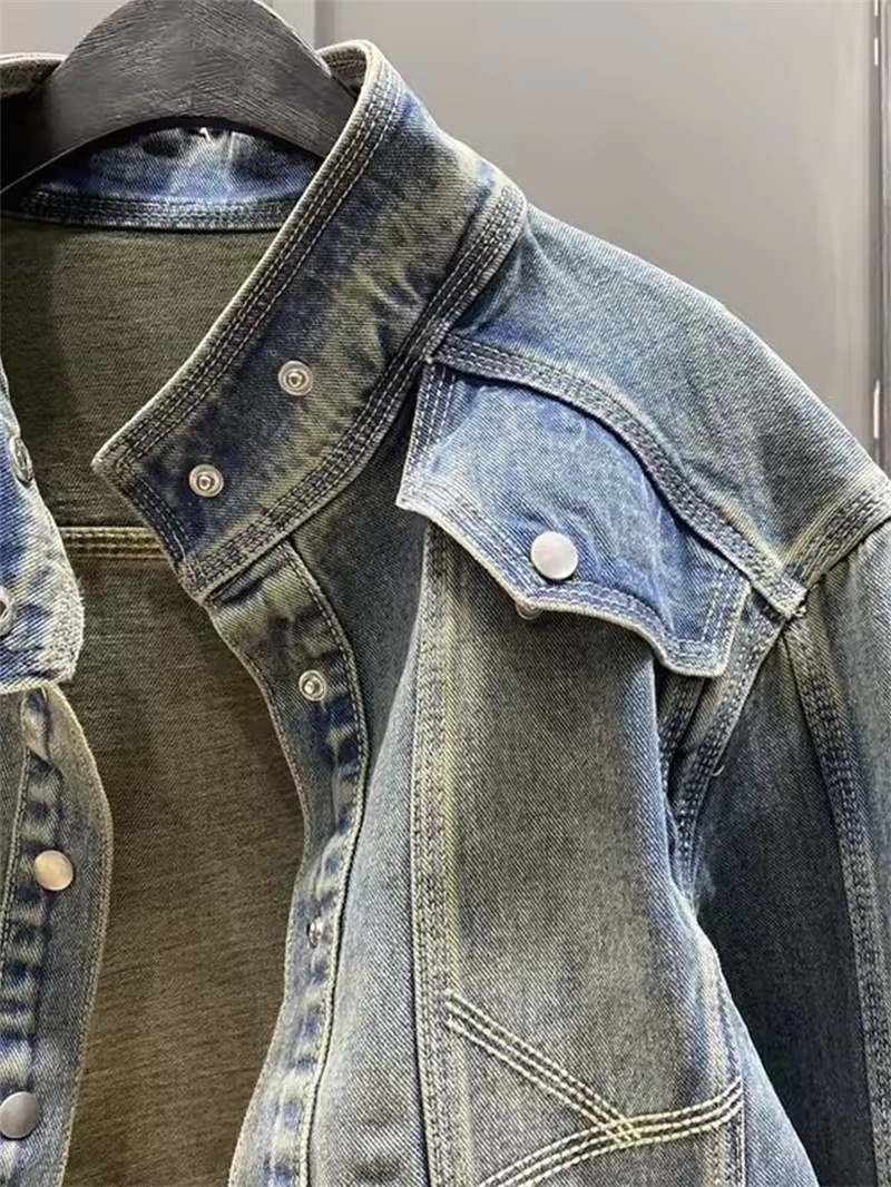 Vintage Short Denim Jacket Wom - Street Fashion Jeans Women ulasan dan harga