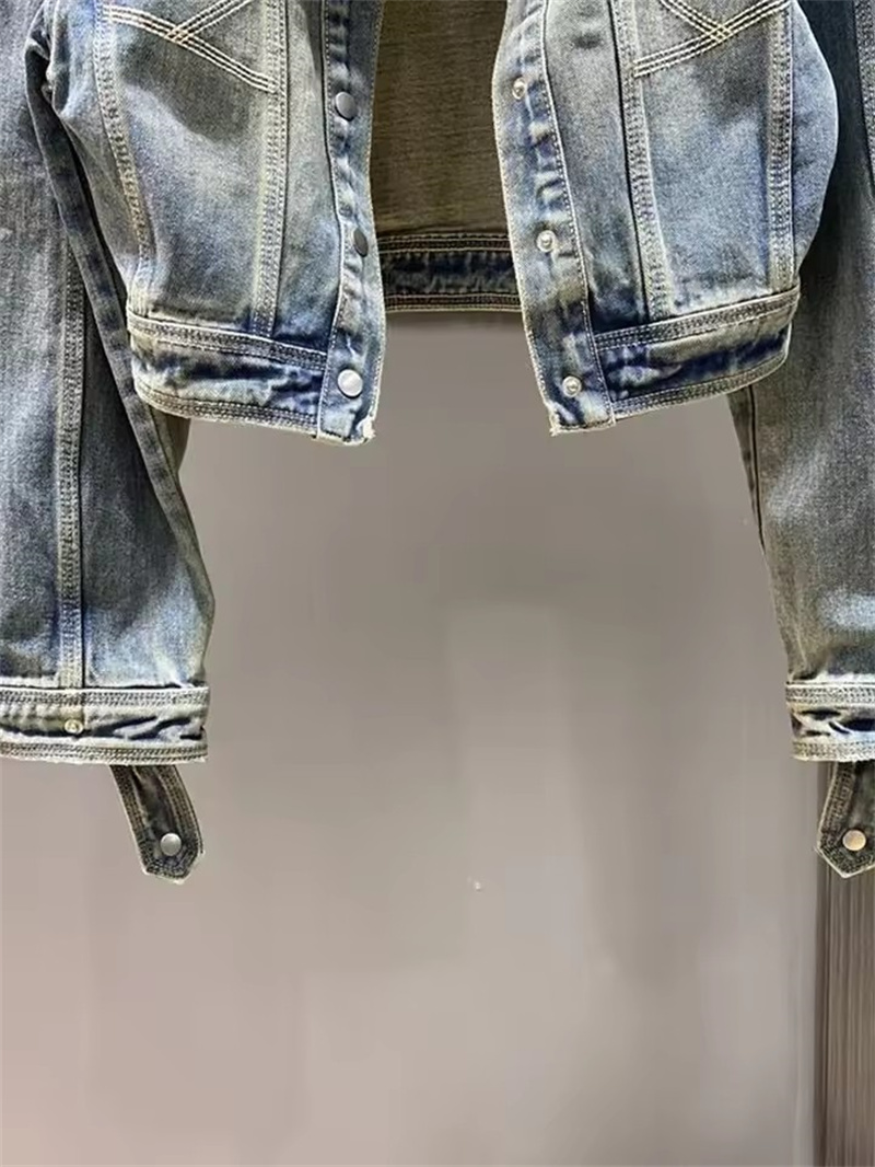 Vintage Short Denim Jacket Wom - Street Fashion Jeans Women ulasan dan harga