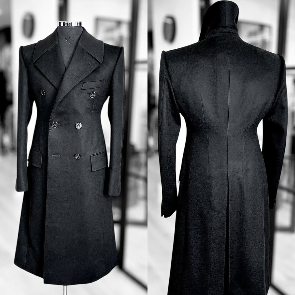 Fashion Woolen Blend Coat Men  - Street Fashion Shanghai ulasan dan harga