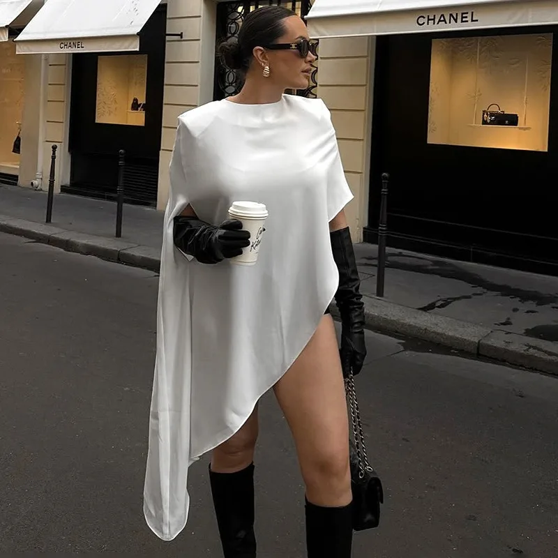 BWQ Fashion White Dress Sexy I - Street Fashion Look ulasan dan harga