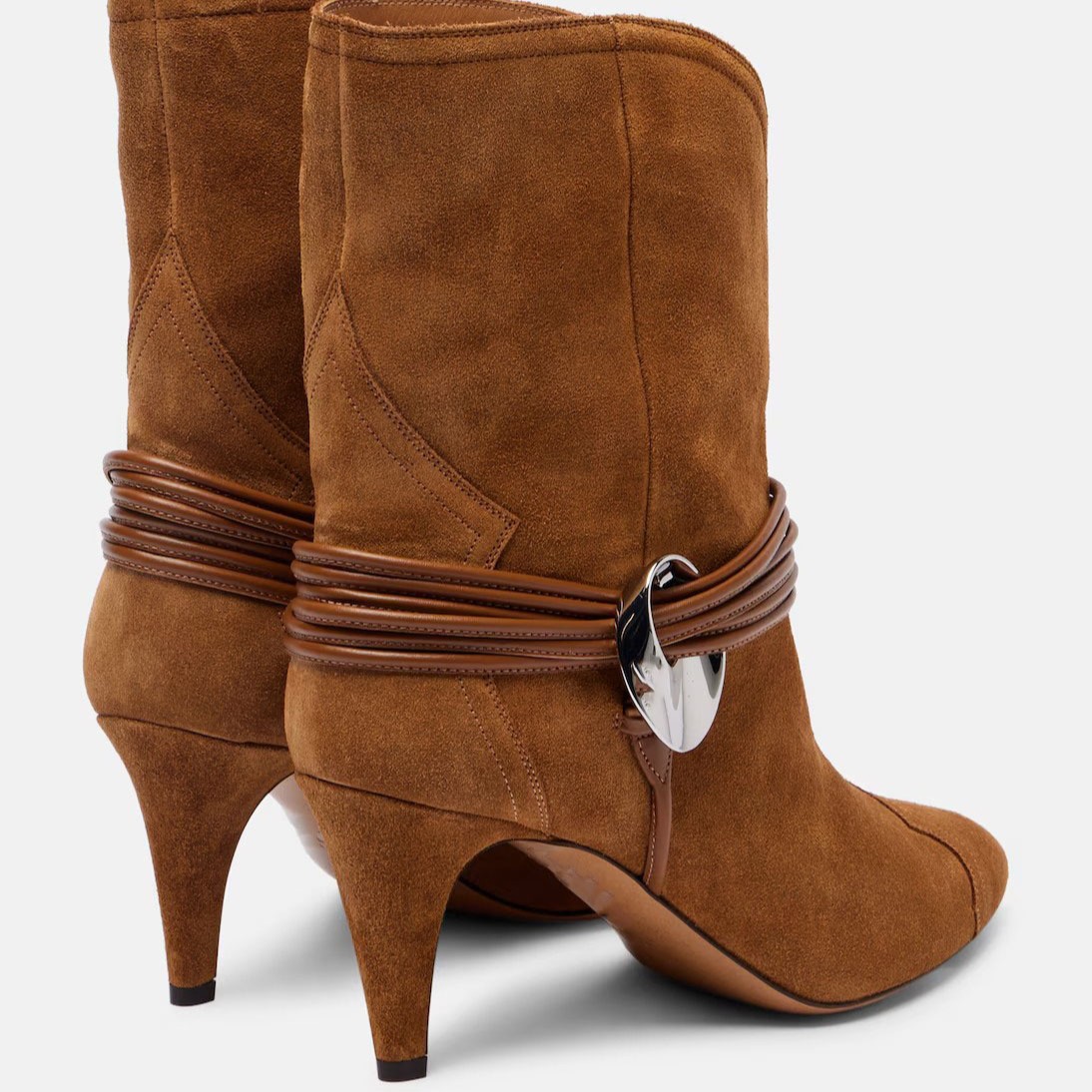 Women's Suede Western Ankle Bo - Street Fashion Look ulasan dan harga