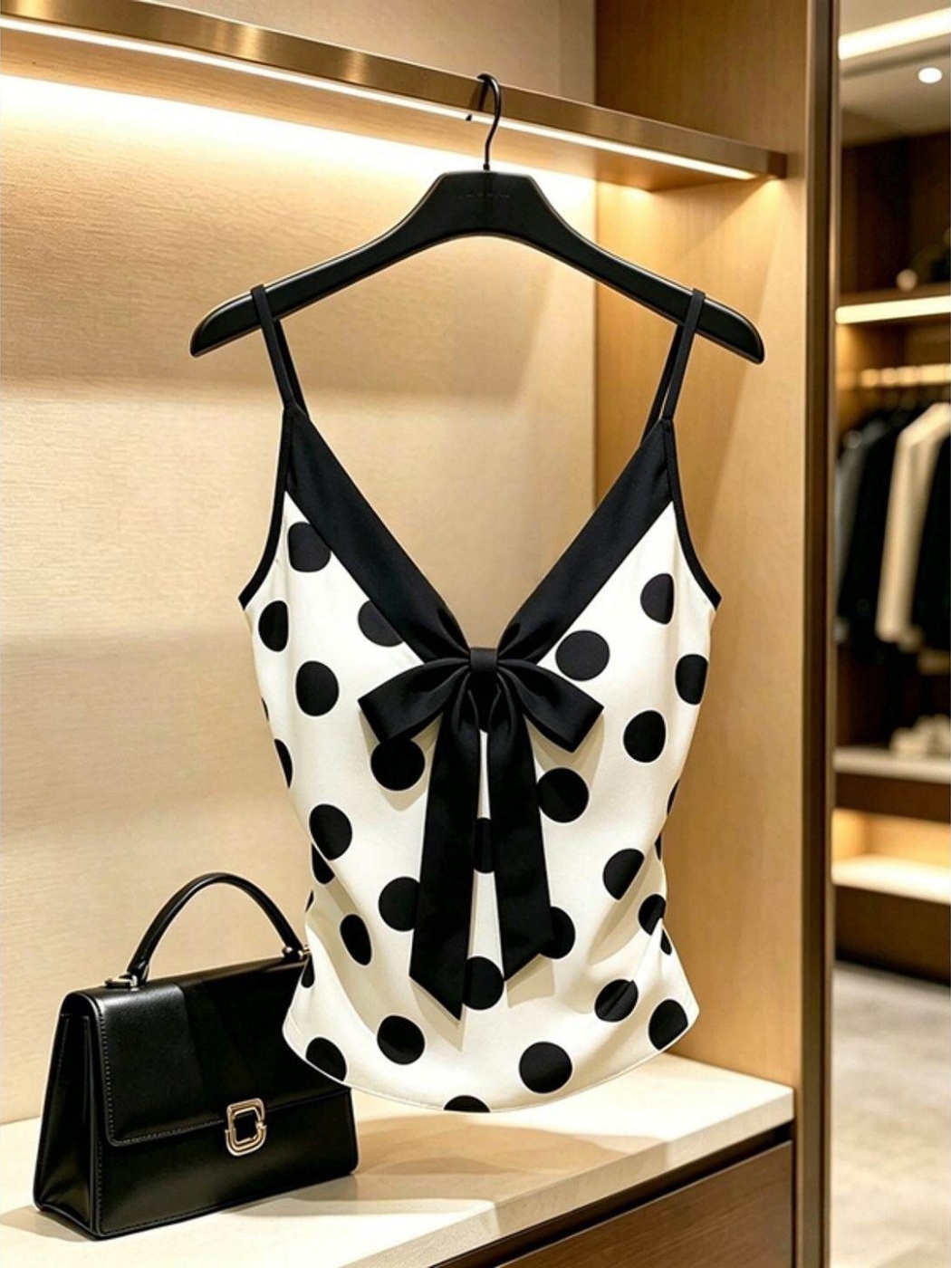Fashionable V-neck  Knot Top W - Street Fashion Look ulasan dan harga