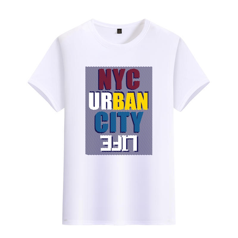 Men's Black Round-Neck Short-S - Street Fashion Nyc ulasan dan harga