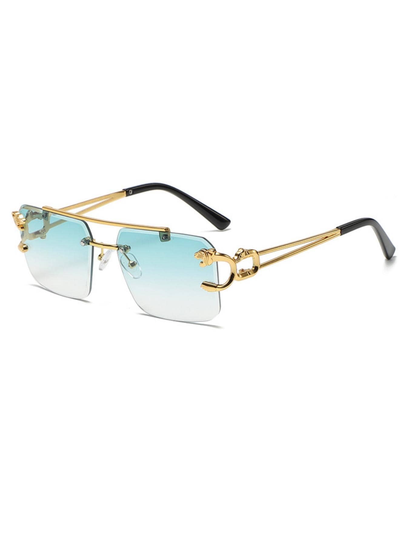 1pair Men Rimless Fashion Glas - Street Fashion Look ulasan dan harga