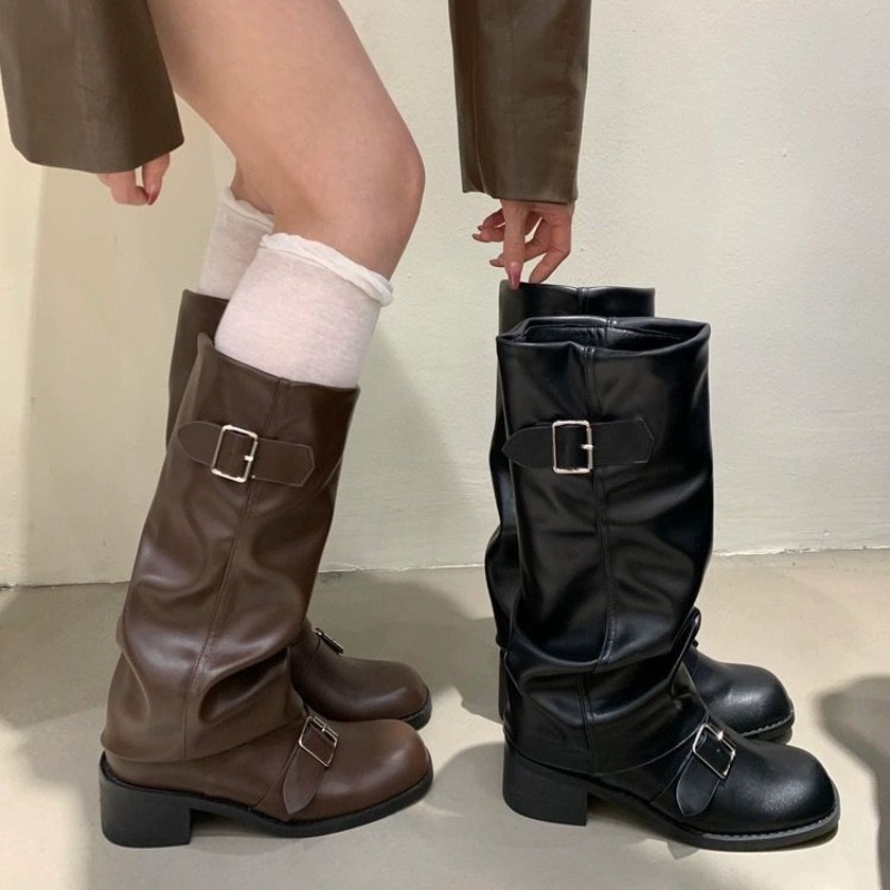 2025new Woman Boots Knee High  - Street Fashion Trends 2025 ulasan dan harga