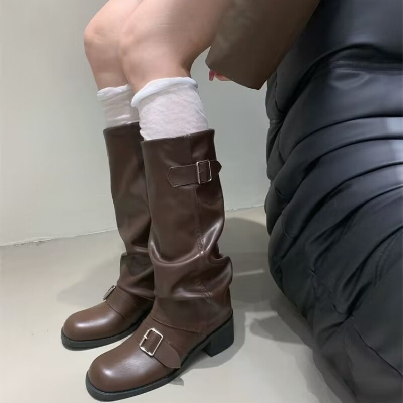 2025new Woman Boots Knee High  - Street Fashion Trends 2025 ulasan dan harga