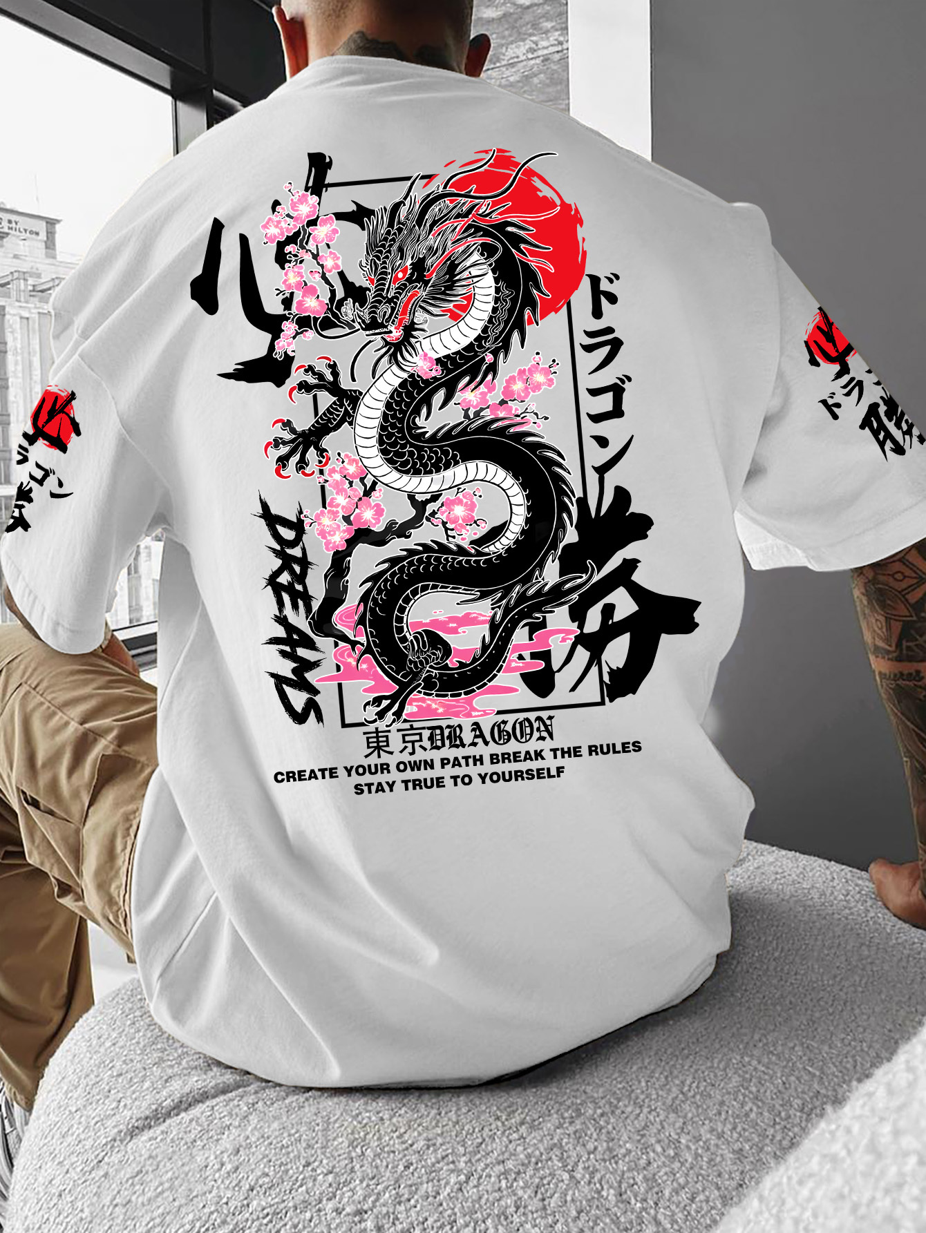 New Men Summer T-shirt  Street - Street Fashion In Tokyo ulasan dan harga