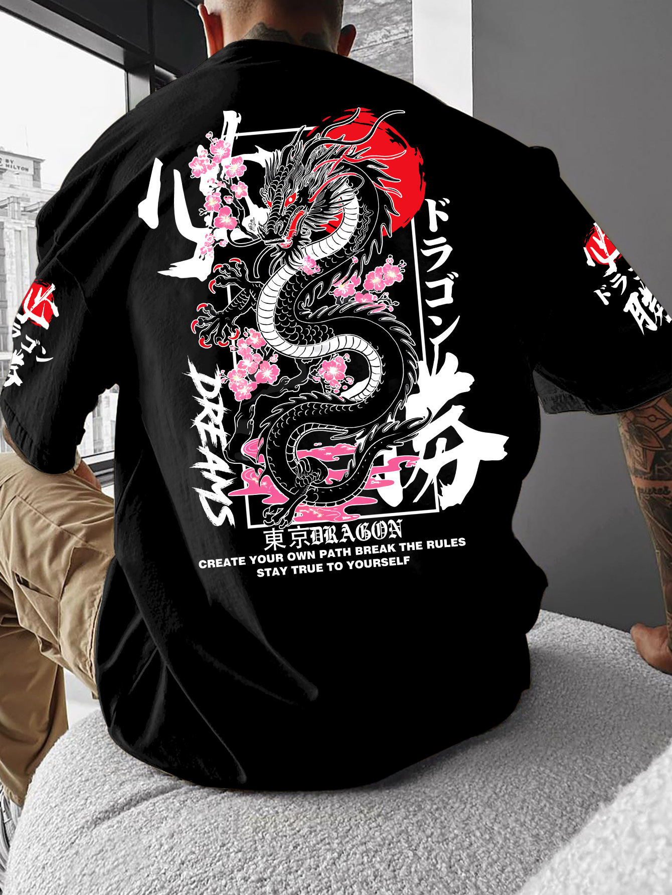 New Men Summer T-shirt  Street - Street Fashion In Tokyo ulasan dan harga
