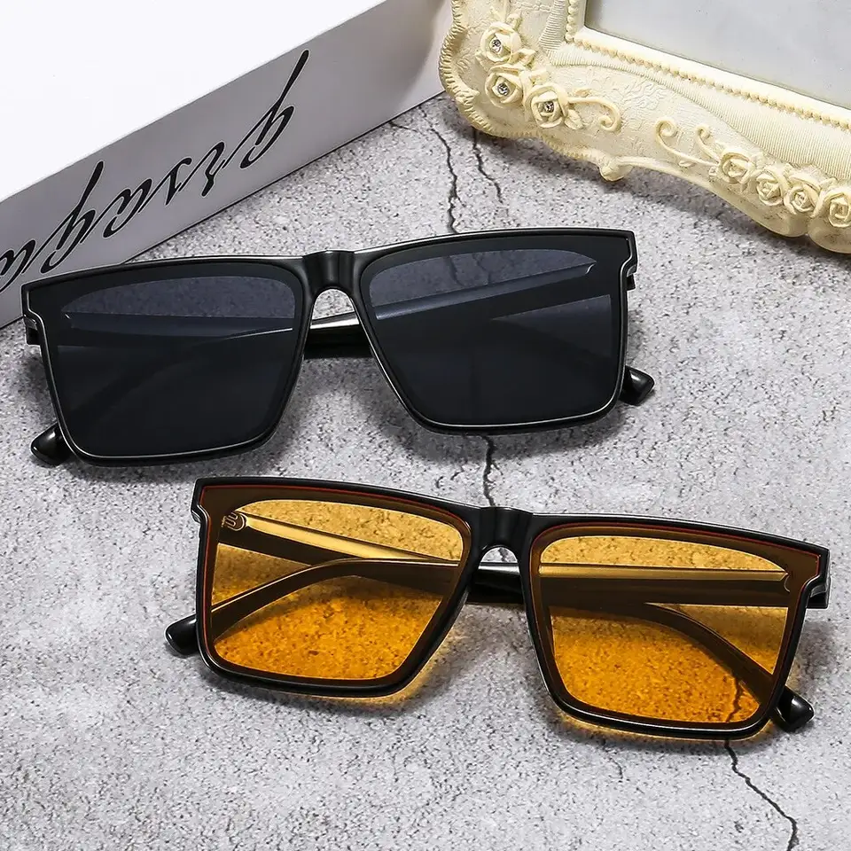 New Square Same Sunglasses Mal - Street Fashion Korean ulasan dan harga
