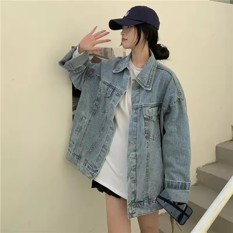 2025 New Fashion Denim Jacket  - Street Fashion Jeans Women ulasan dan harga
