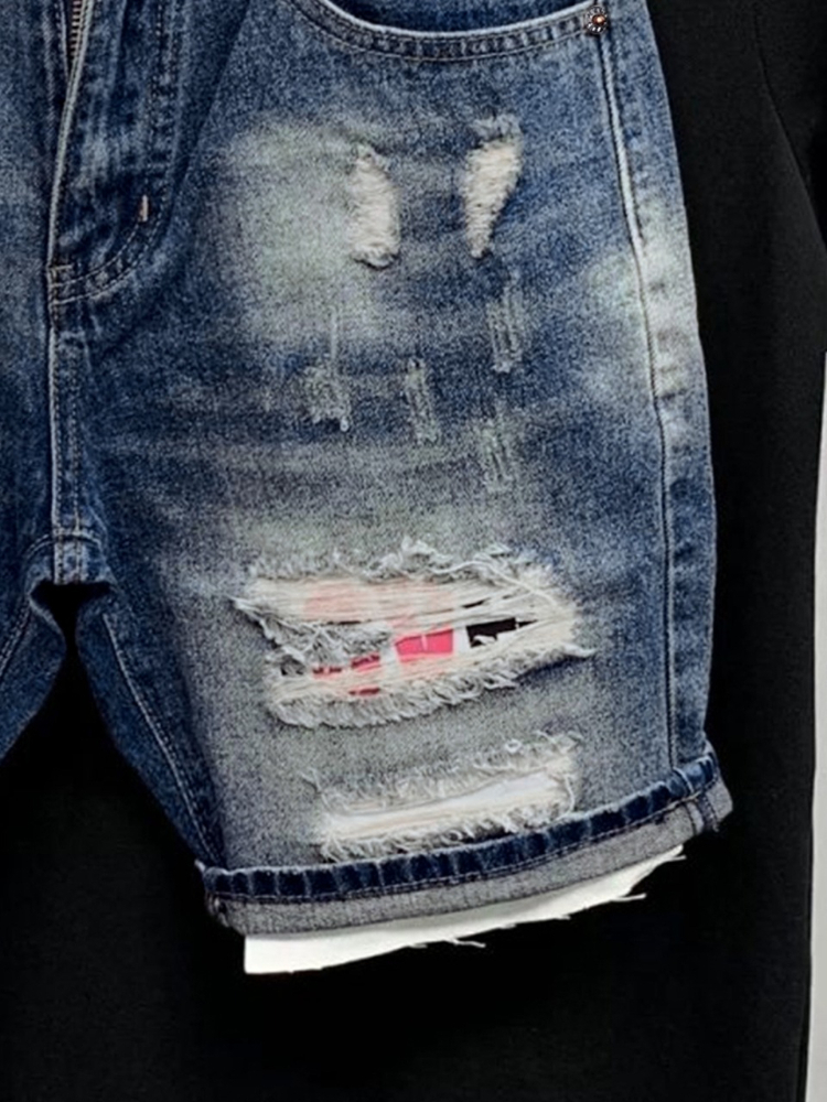 2026 Summer Ripped Straight Me - Street Fashion Korean ulasan dan harga