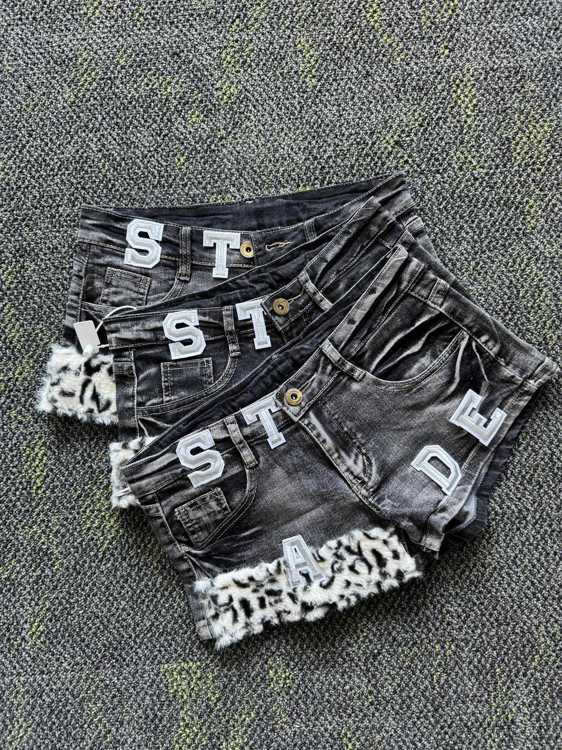 Y2k Embroidered Patch Denim Sh - Street Fashion Jeans Women ulasan dan harga