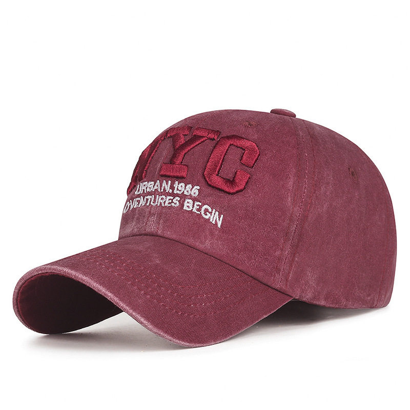 Vintage Washed Cotton Baseball - Street Fashion Nyc ulasan dan harga