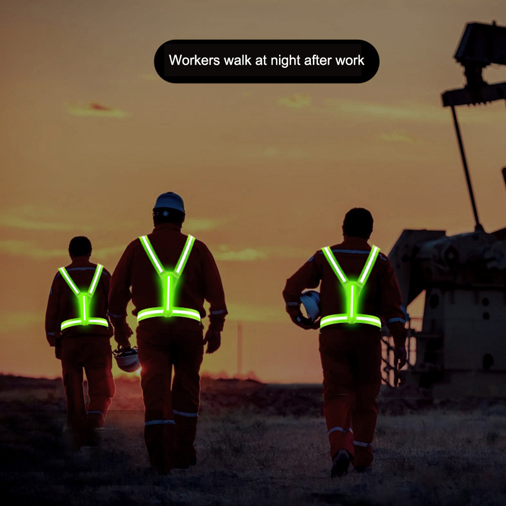 LED Reflective Safety Vest Lig - Reflective Jacket Running ulasan dan harga