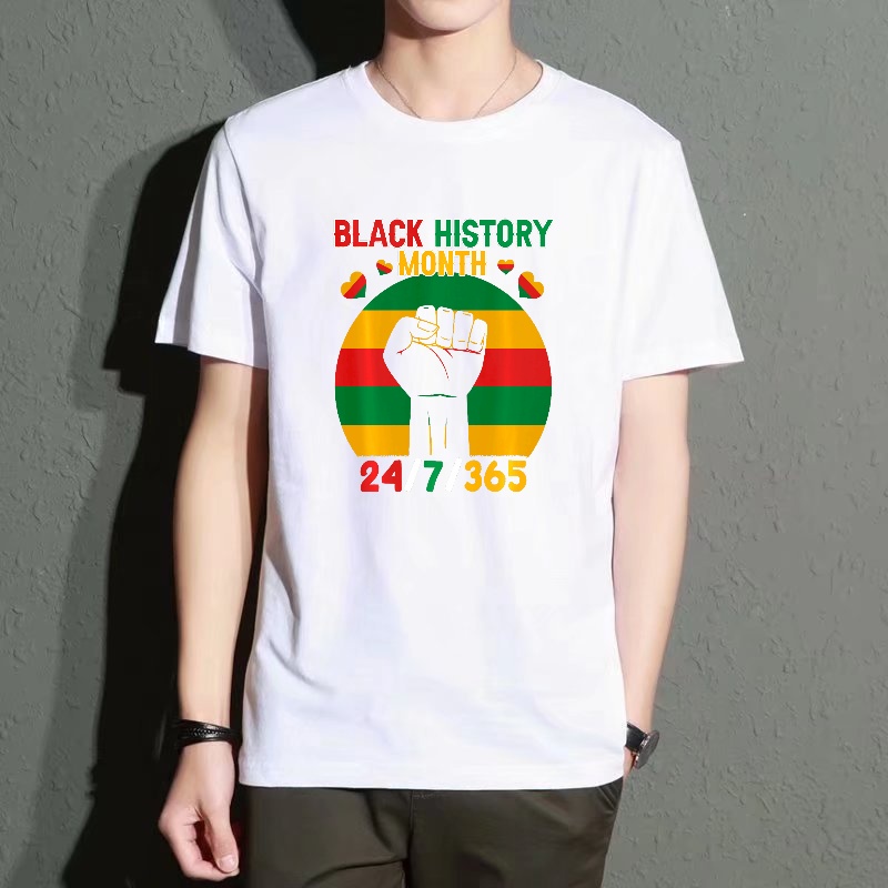 Men's Black Crew Neck Short-Sl - Street Fashion History ulasan dan harga