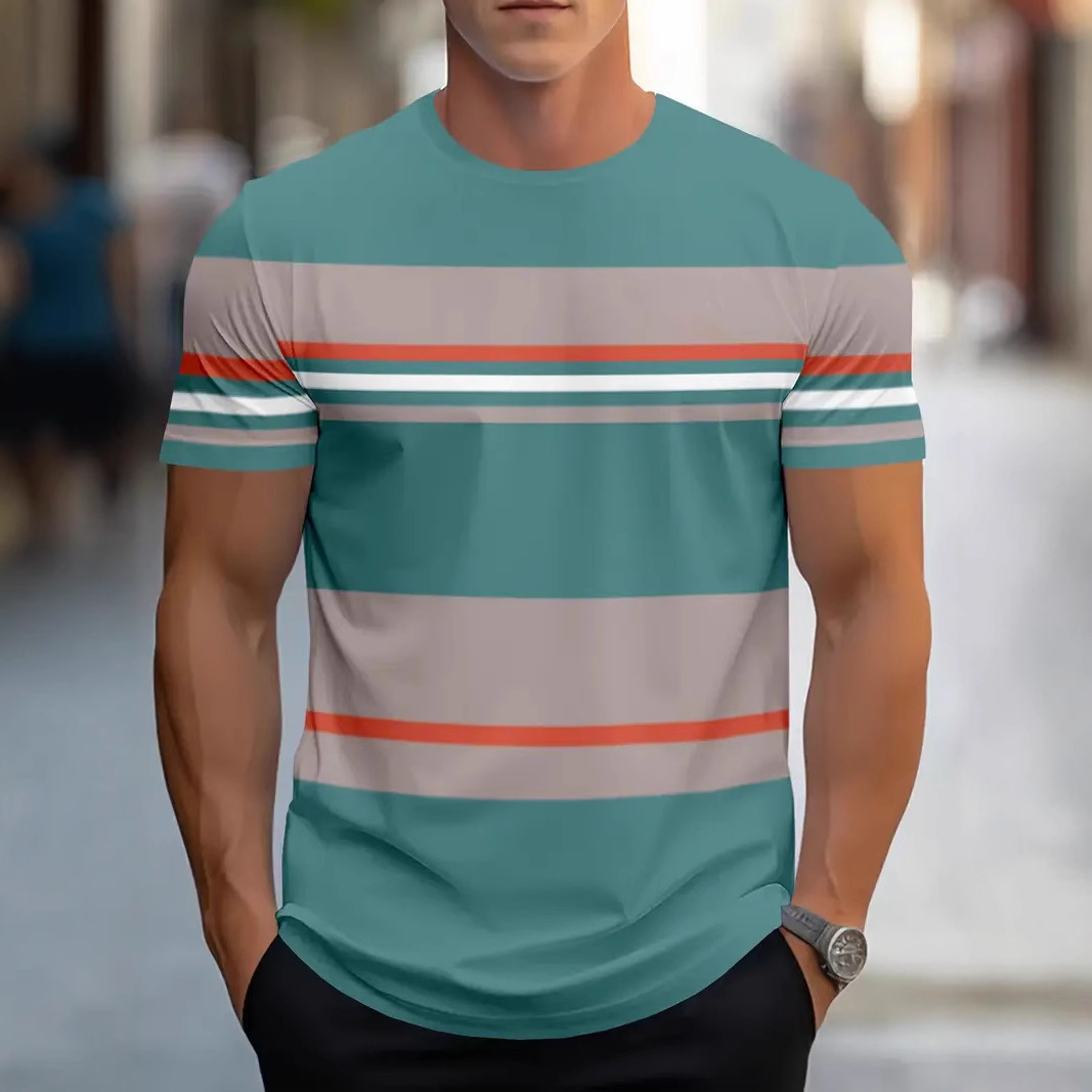 Fun Guy 3D Printed T-Shirt  Tr - Street Fashion For Short Guys ulasan dan harga