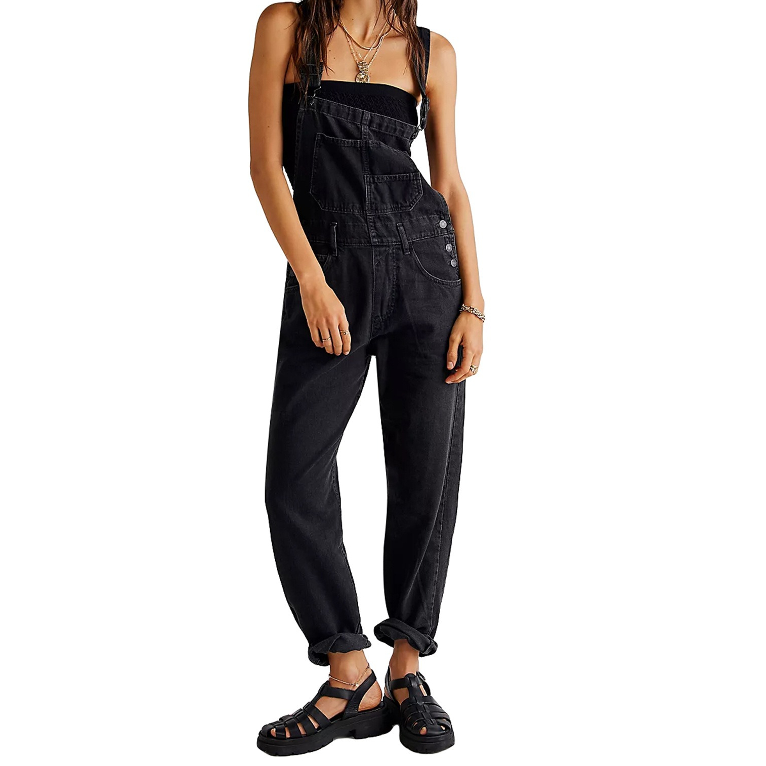 Blue Denim Overalls Jumpsuit R - Street Fashion Jeans Women ulasan dan harga
