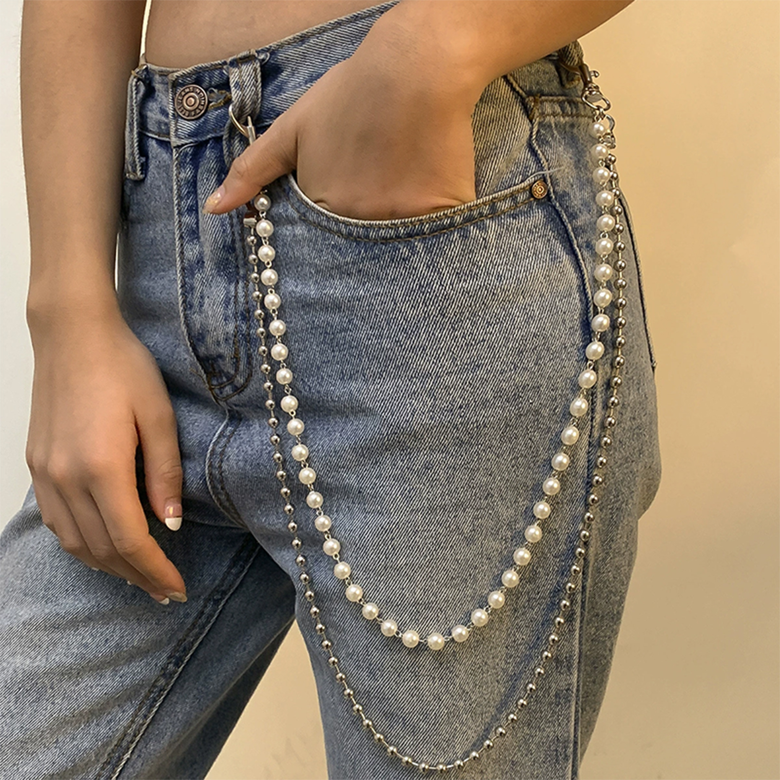 Simple Waist Chain For Women T - Street Fashion Jeans Women ulasan dan harga