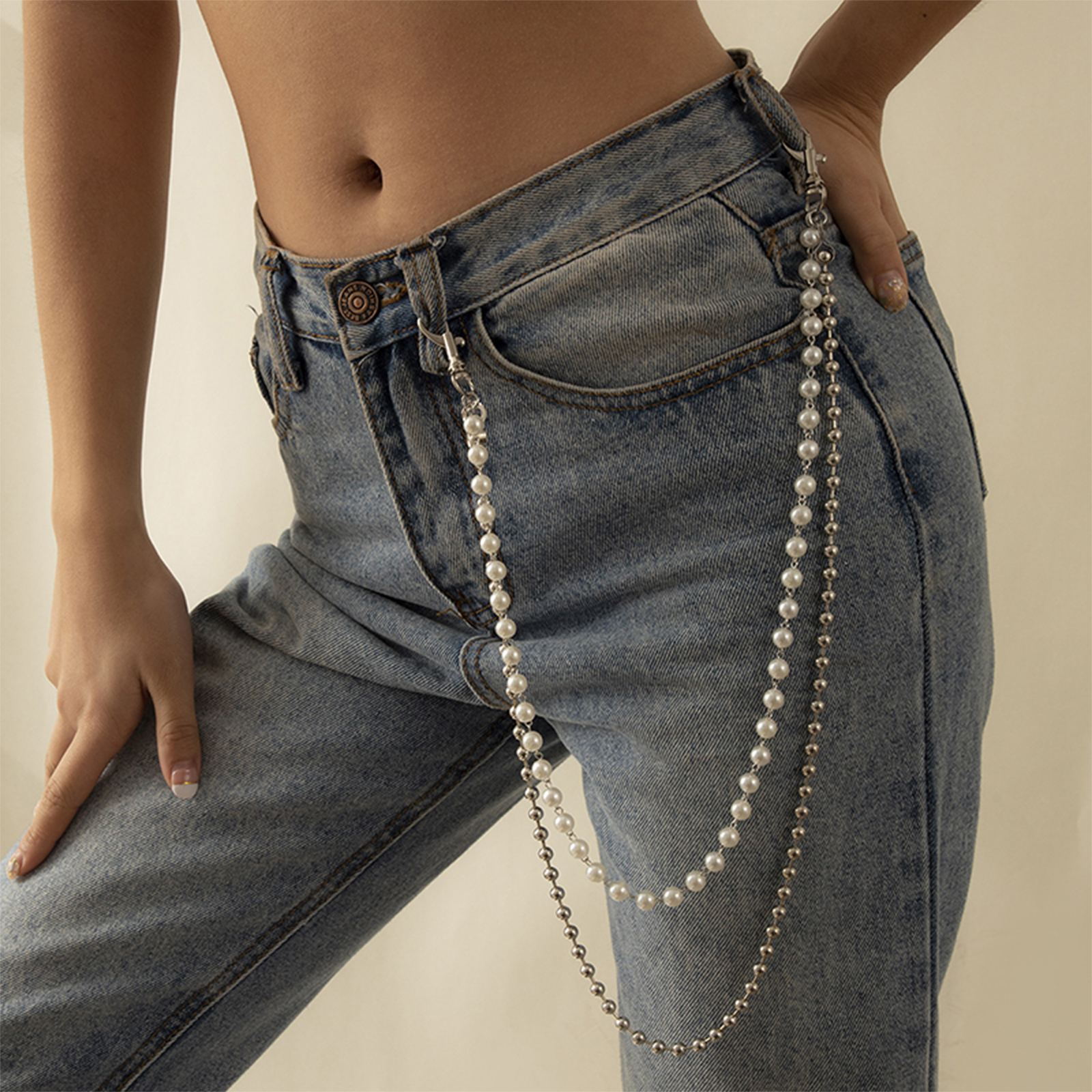 Simple Waist Chain For Women T - Street Fashion Jeans Women ulasan dan harga