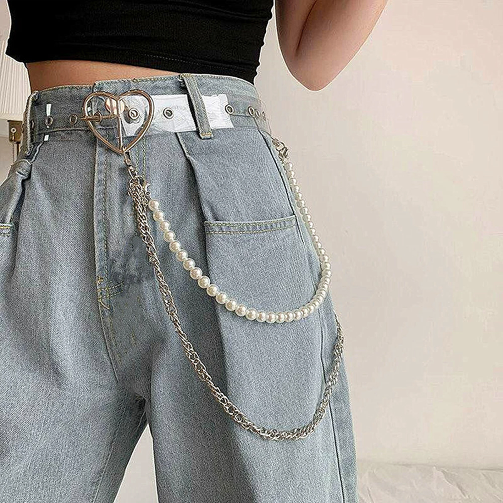 Simple Waist Chain For Women T - Street Fashion Jeans Women ulasan dan harga