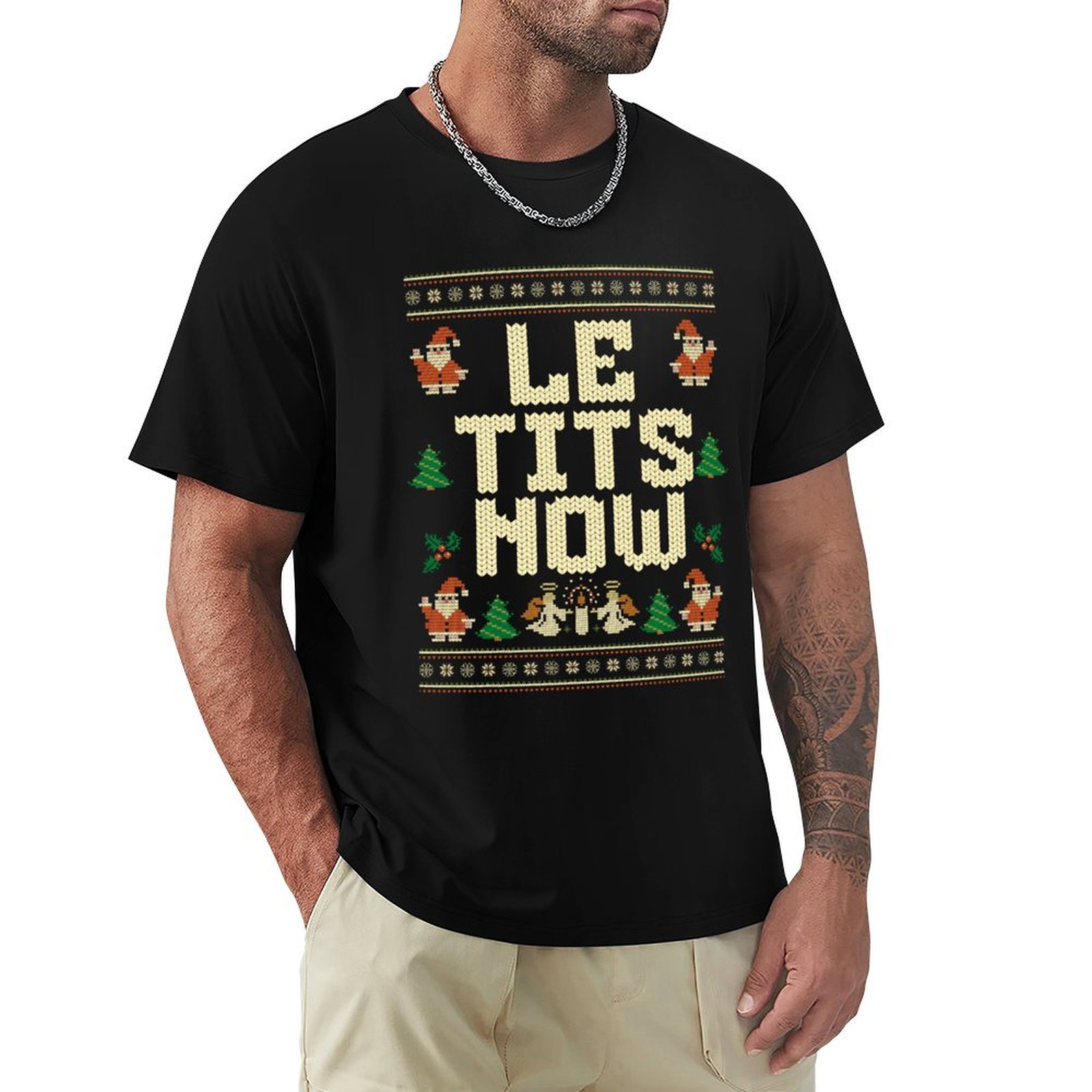 Le Tits Now Christmas Ugly Swe - Street Fashion Now ulasan dan harga
