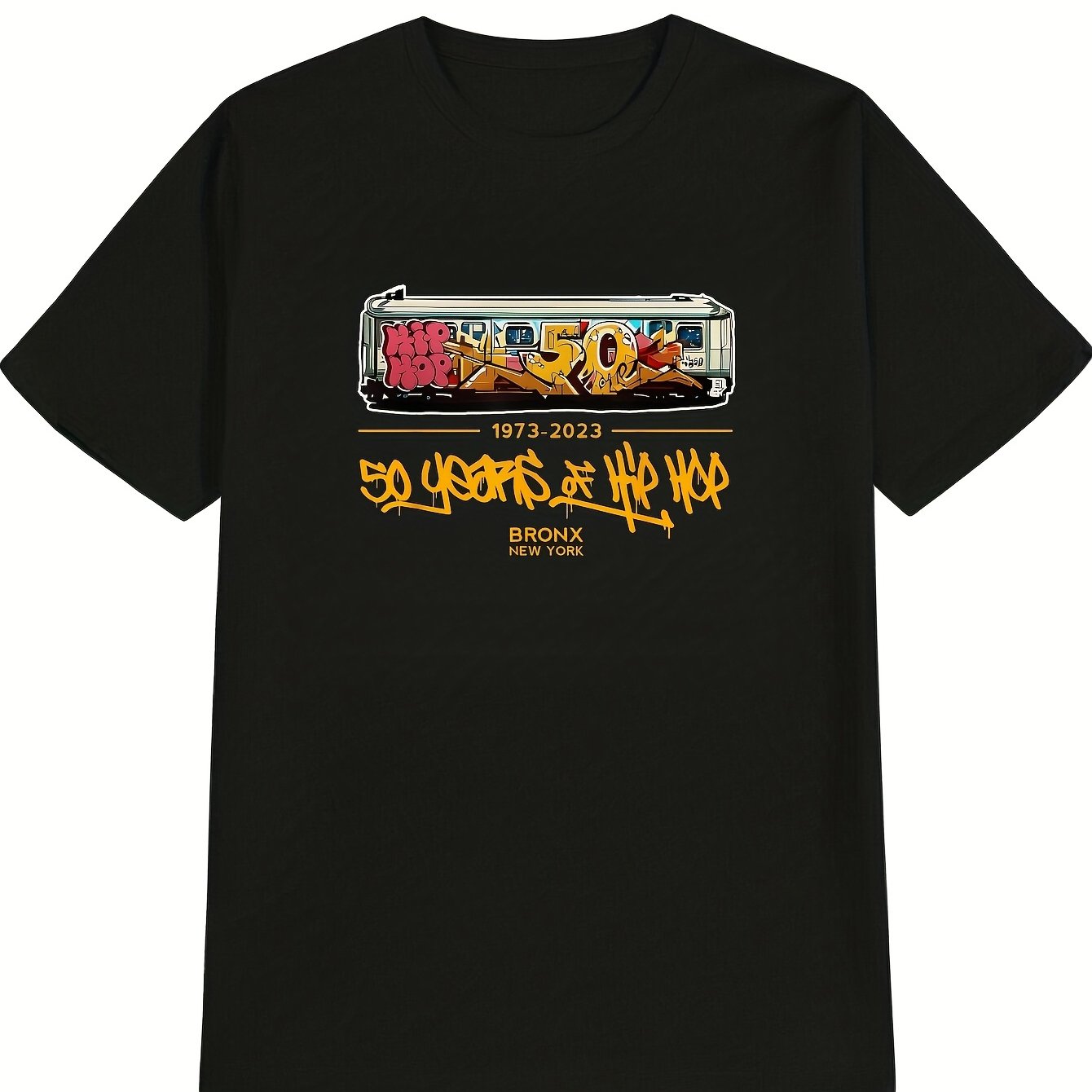 Men's Hip-Hop Graphic T-Shirt  - Street Fashion Nyc ulasan dan harga
