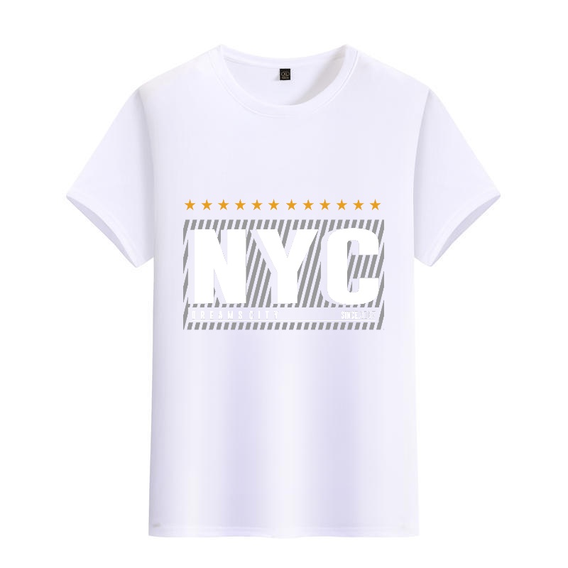 Men's Black Round-Neck Short-S - Street Fashion Nyc ulasan dan harga