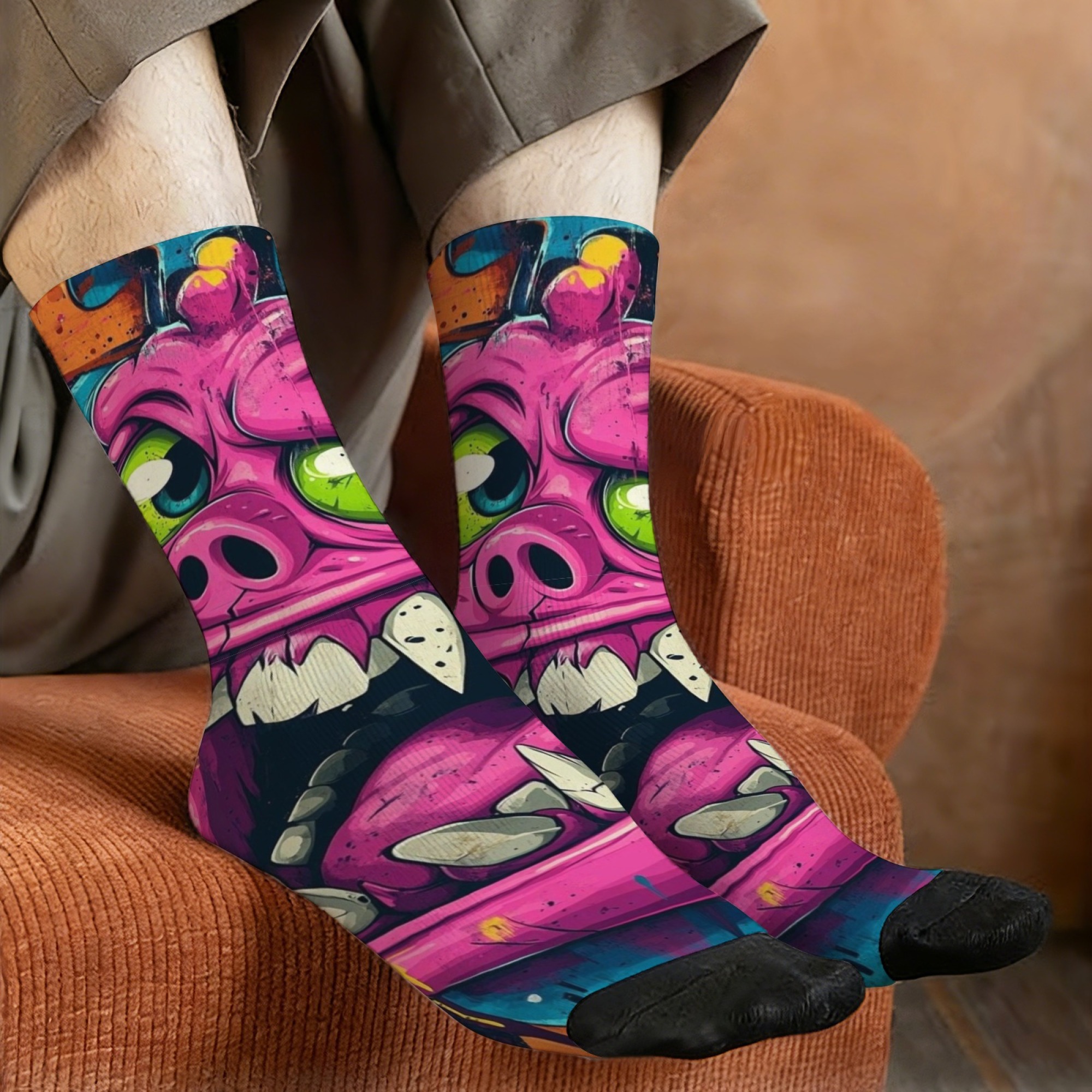 Street Graffiti Style Monster  - Quirky Street Fashion ulasan dan harga