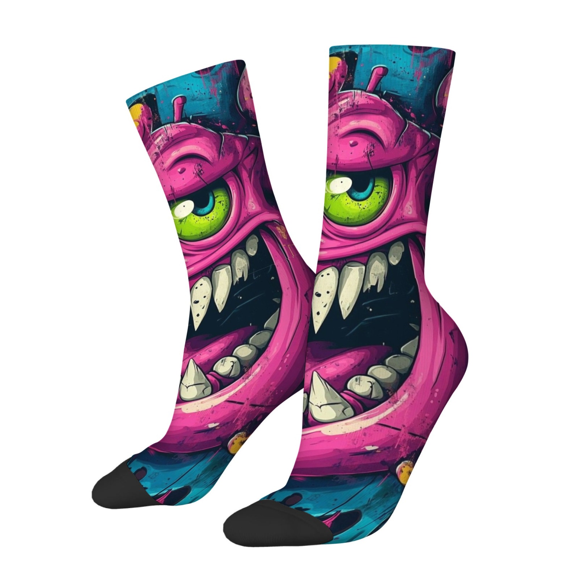 Street Graffiti Style Monster  - Quirky Street Fashion ulasan dan harga