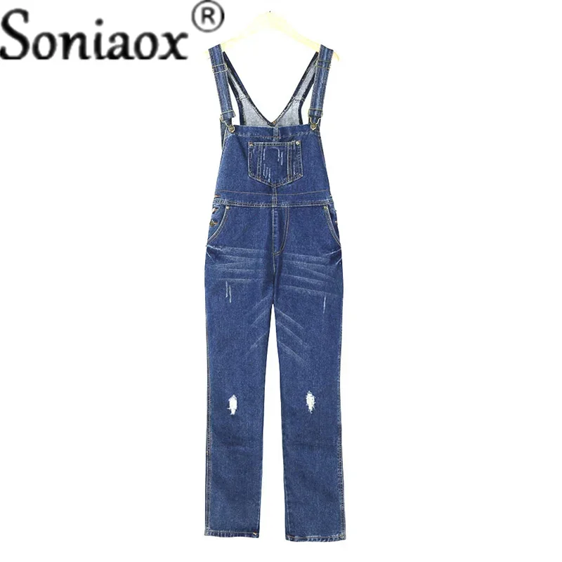 Casual Streetwear Hole Denim J - Street Fashion Jeans Women ulasan dan harga