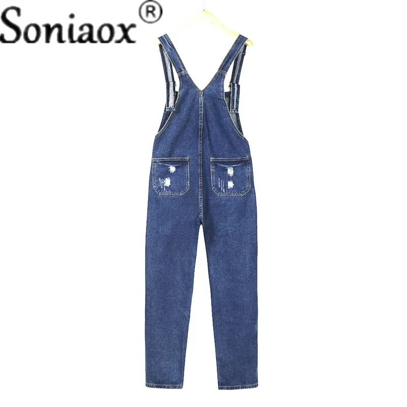 Casual Streetwear Hole Denim J - Street Fashion Jeans Women ulasan dan harga