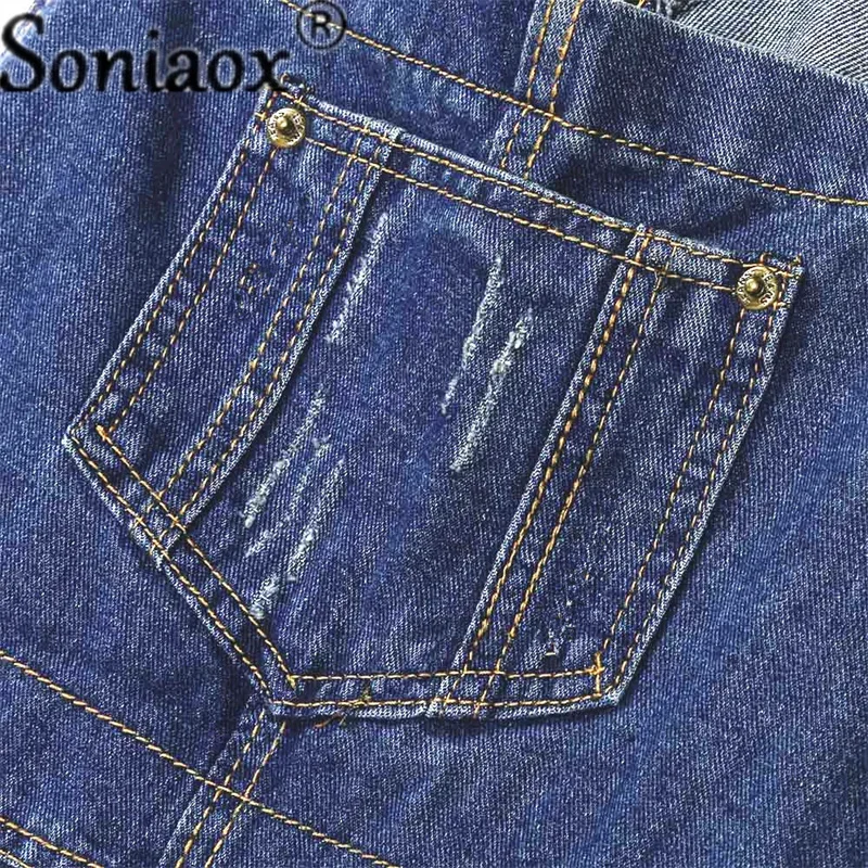 Casual Streetwear Hole Denim J - Street Fashion Jeans Women ulasan dan harga