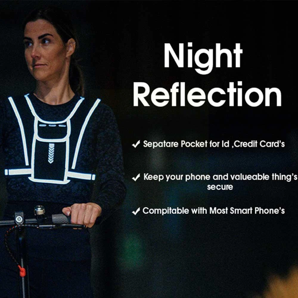 Running Vest Phone Holder for  - Reflective Jacket Running ulasan dan harga