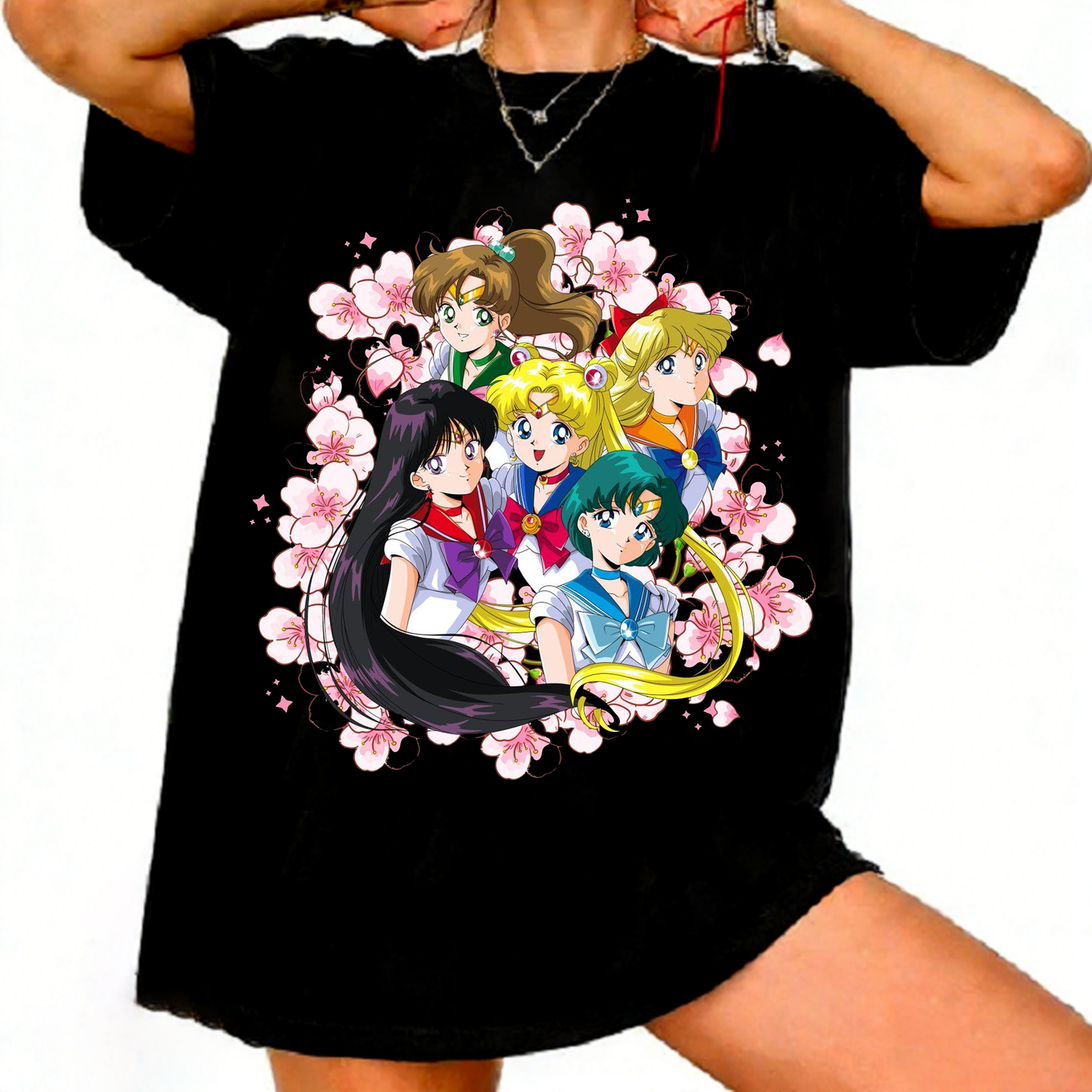 Sailor Moon 90s Retro Anime Gr - Street Fashion Urban ulasan dan harga