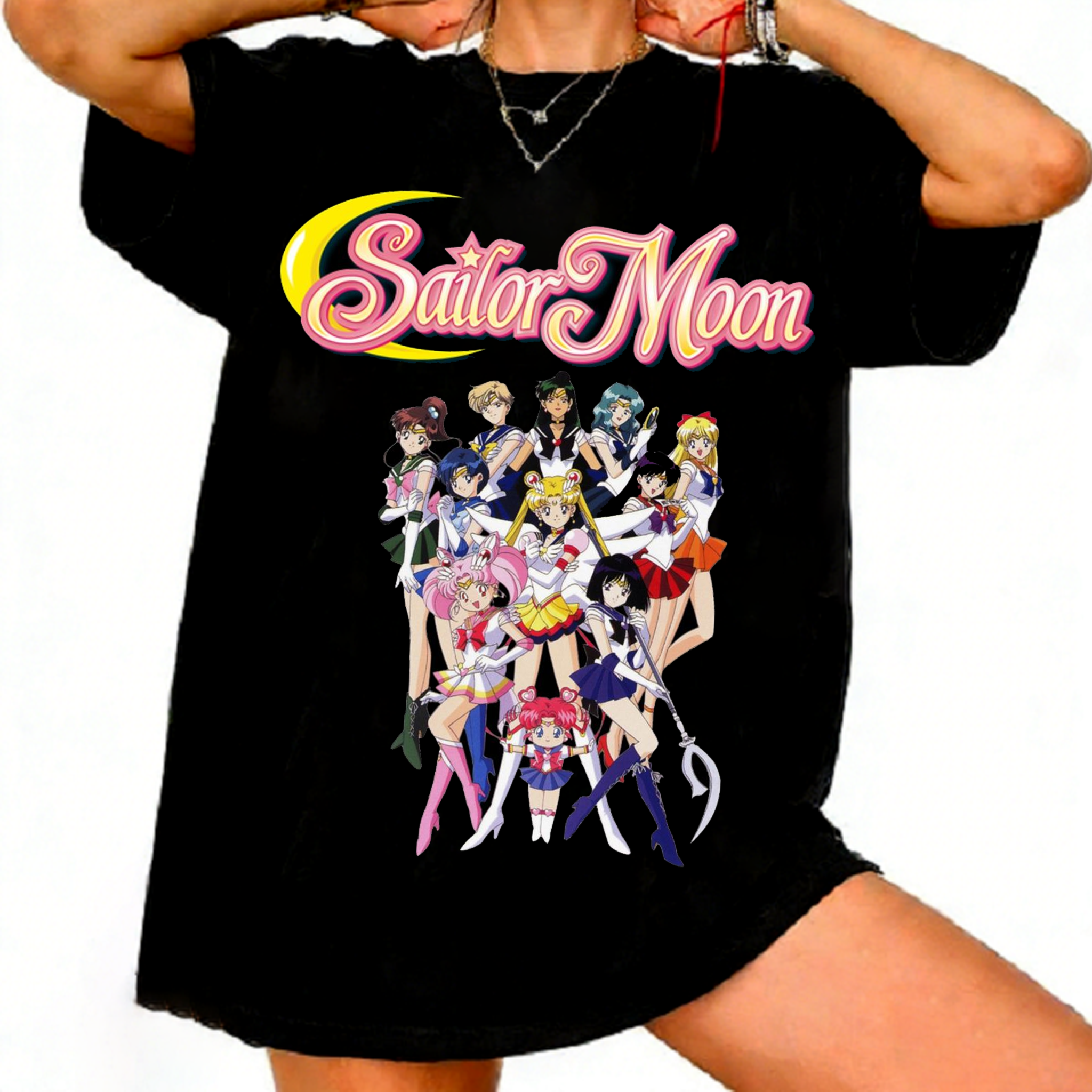 Sailor Moon 90s Retro Anime Gr - Street Fashion Urban ulasan dan harga