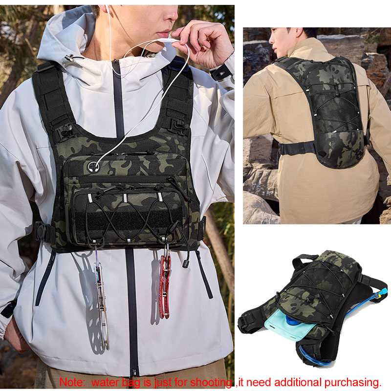Tactical Bag Front Chest Rig V - Reflective Jacket Running ulasan dan harga